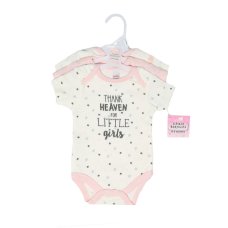 CC103-BS: Girls 3 Pack Bodysuits (NB-9 Months)